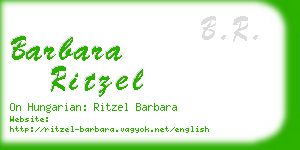 barbara ritzel business card
